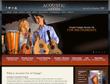 Tablet Screenshot of acousticforachange.com